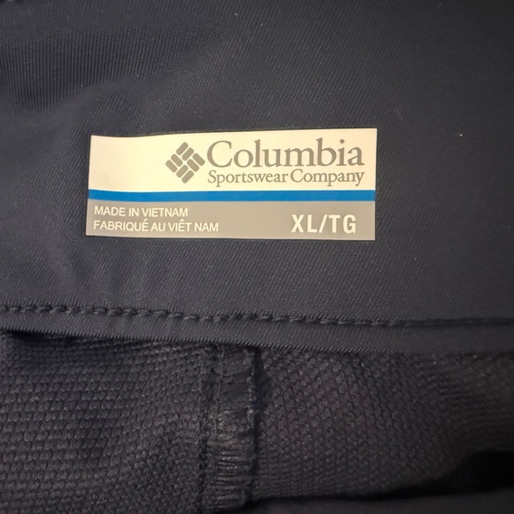 COLUMBIA Navy Active Fit Straight Leg Pant Size XL - Picture 3 of 4